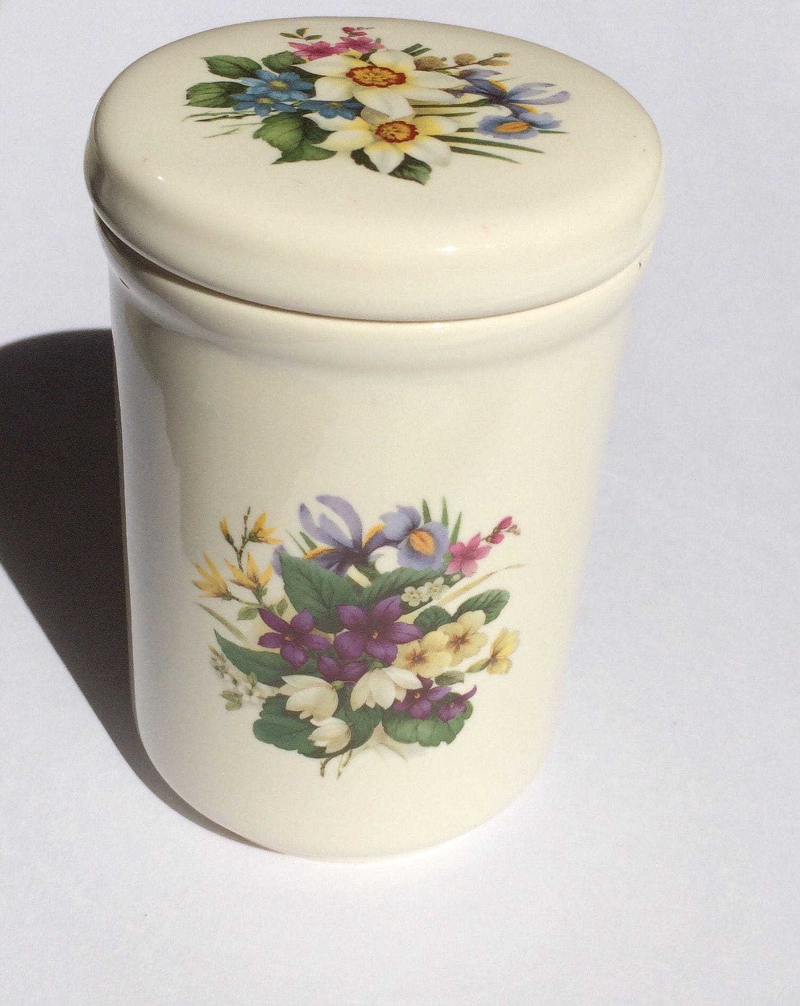 Vintage Bathroom Decor Bath Jar Made in England Vintage - Etsy