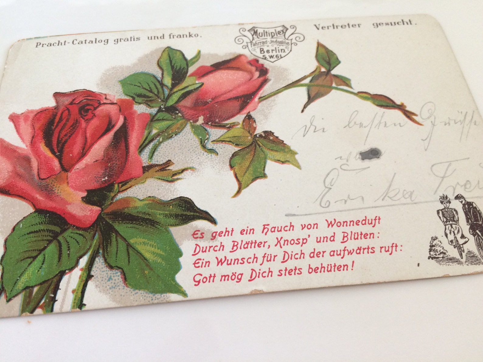 Antique German Postcard Antique Roses Vintage Roses Rose Etsy