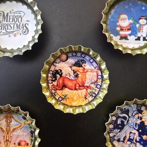 Zodiac &quot;Sagittarius&quot; Bottle Cap Refrigerator Magnet