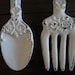 Fork and Spoon Wall Art / Antique White Or Pick Color / Large | Etsy