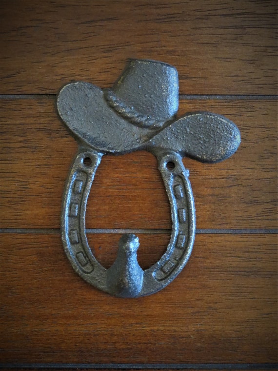 Cast Iron Wall Hook / Cowboy Hat / Western Decor /oil Rubbed Bronze or Pick  Color / Hanger for Kids /child's Room Decor/ Bathroom Towel Hook -   Canada