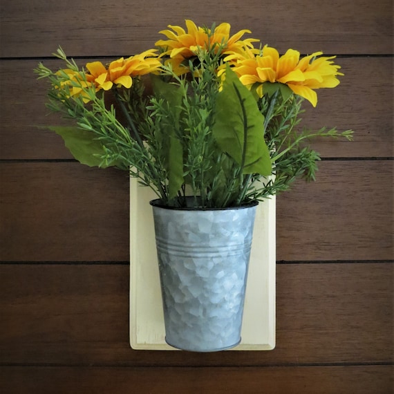 Shabby Chic Wall Planter / Farmhouse Rustic Country Wall Etsy