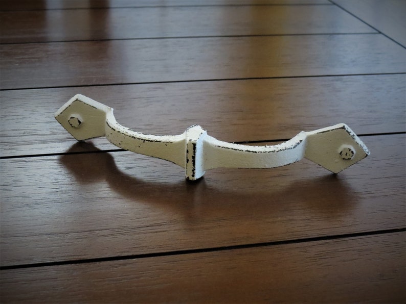Large Vintage Style Handle Dresser Drawer Door Cabinet Pull Antique White or Pick Color