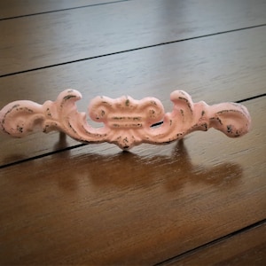 Cottage Chic Dresser Drawer Pulls / Cabinet Knobs / Pale Pink or Pick Color / Drawer Desk Handles / Girl's Room Decor / DIY Furniture Update