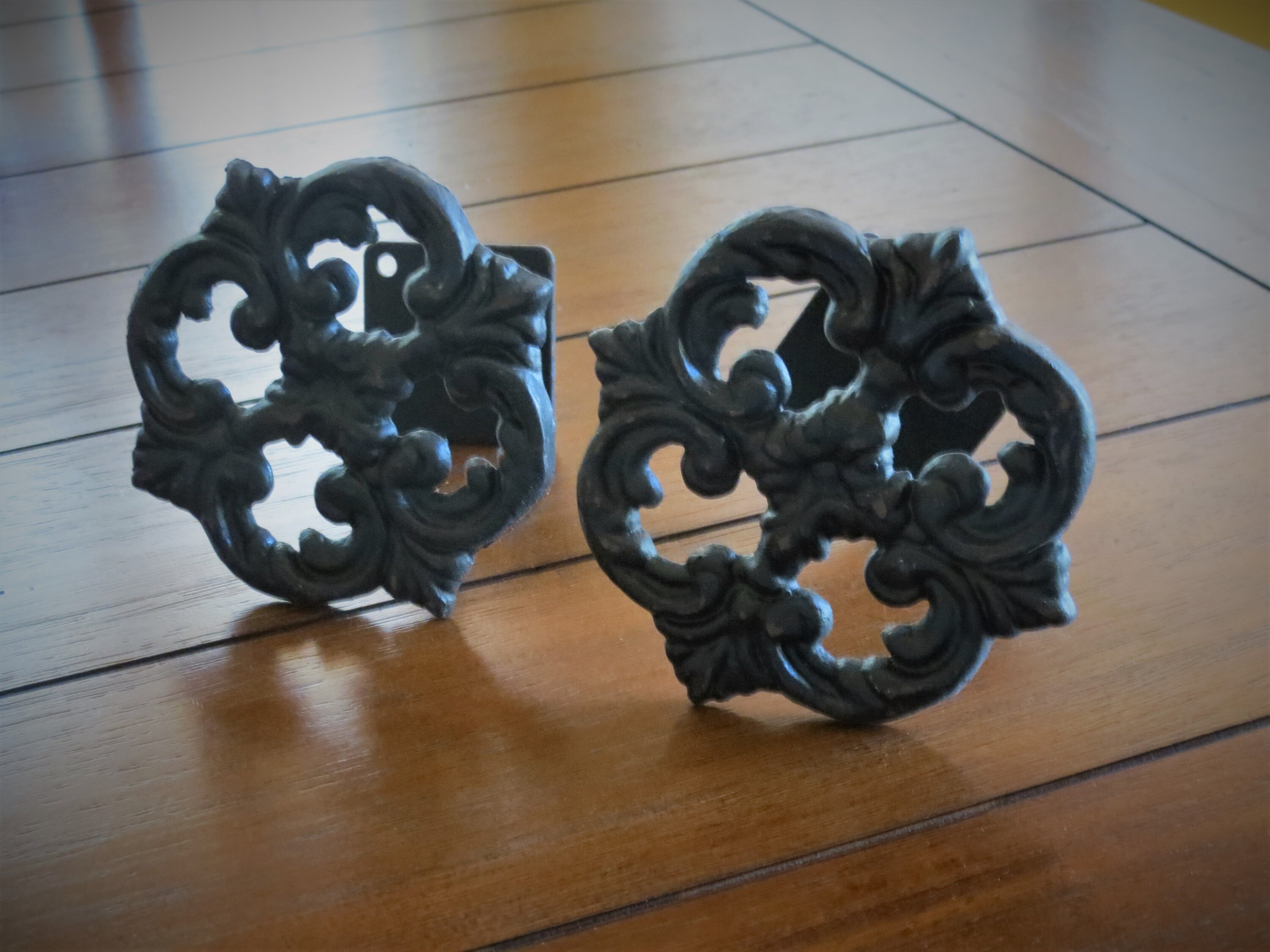 Decorative Cast Iron Curtain Tie Backs / Drapery Tiebacks / Etsy