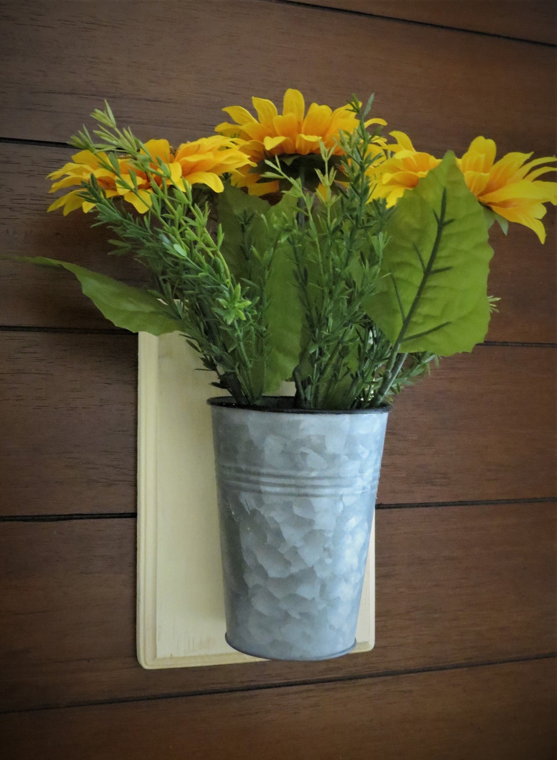 Shabby Chic Wall Planter / Farmhouse Rustic Country Wall Etsy