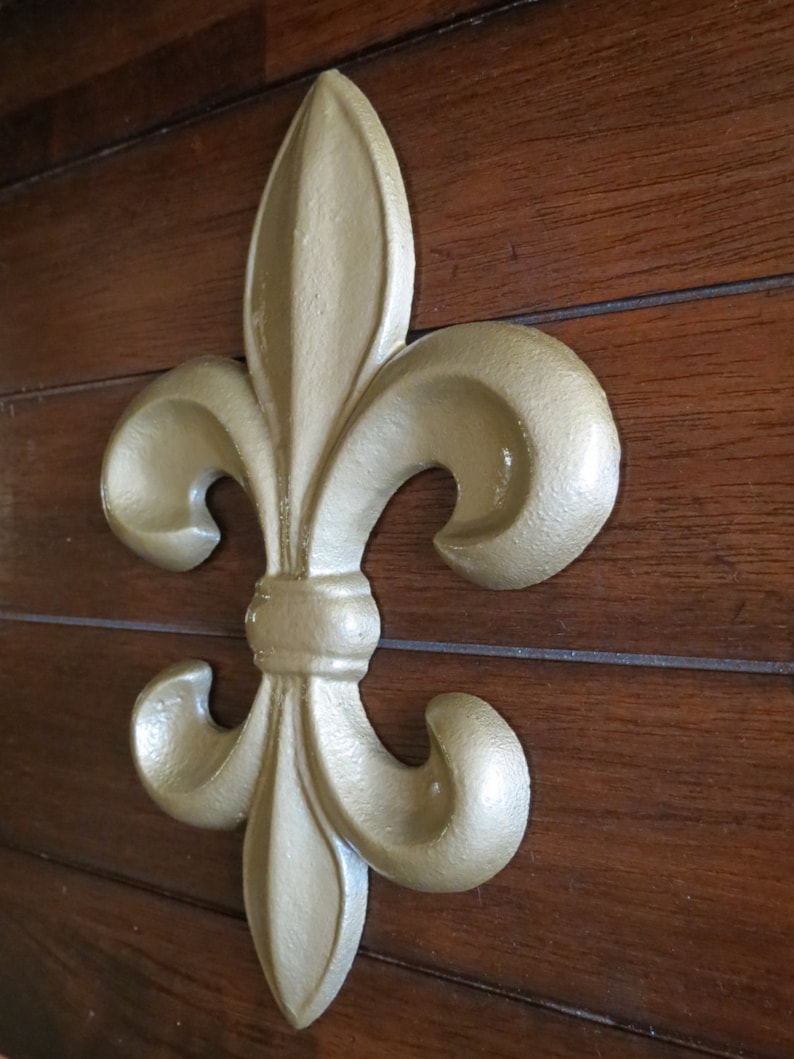 Fleur De Lis Wall Decor /antique Gold or Pick Color / Cast Etsy