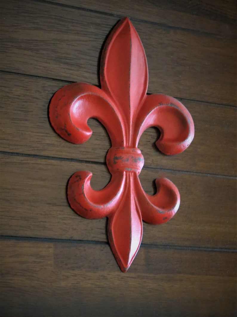 Fleur De Lis Wall Decor/ Cast Iron Wall Hanging / Fleur De Lis Etsy