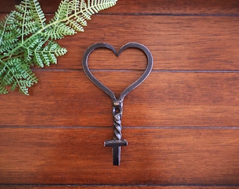 Heart Shaped Wall Hook / Bathroom Towel Hook / Black or Pick Color / Metal Coat Hanger / Keys, Necklaces, Headbands Holder / Romantic Decor