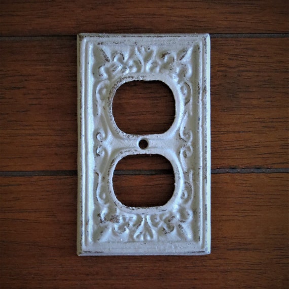 Light Grey Decorative Electrical Outlet Plate / Plug-in Cover - Etsy