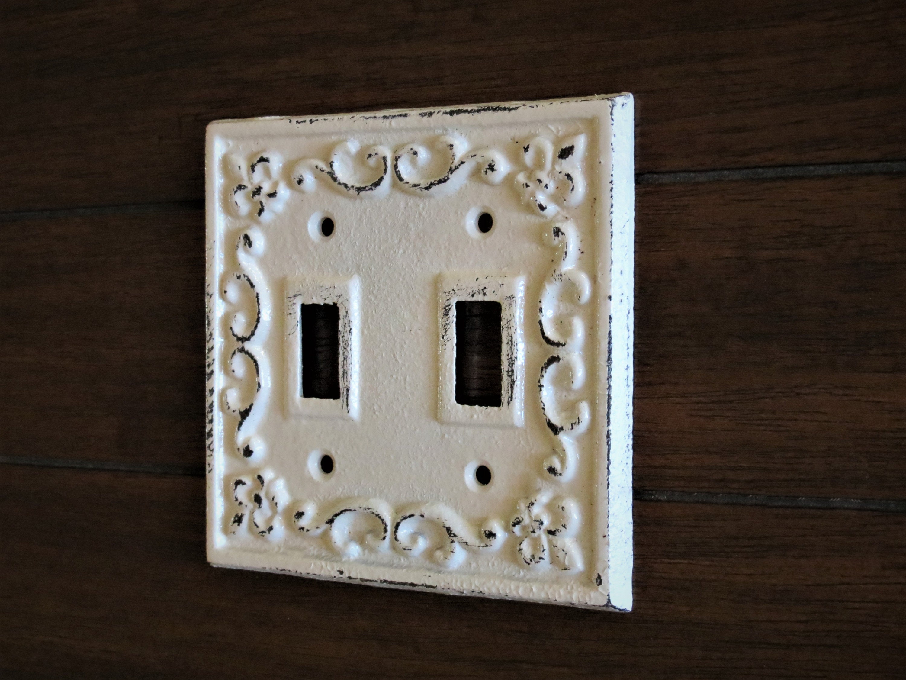 Light Switch Plate Cover / Shabby Chic Farmhouse Switchplate / Etsy