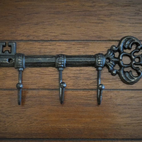 Home Vintage Decor Key holder Cast Iron House Keys Five Hooks Key Rack 