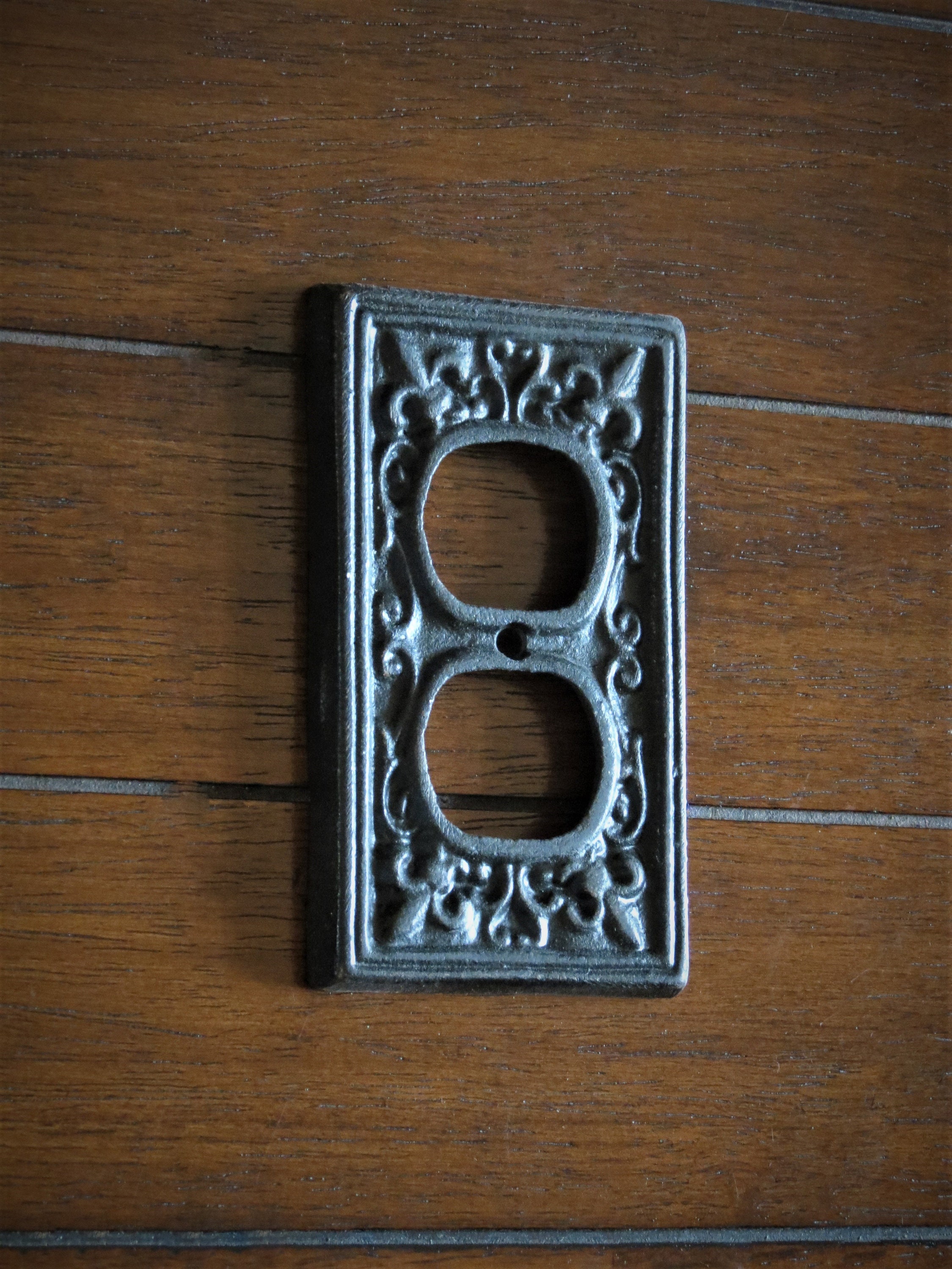 Electric Outlet Cover / Black or Pick Your Color / Fleur De Etsy