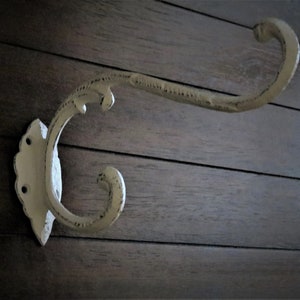 Large Cast Iron Victorian Wall Hook, Coat & Planter Hanger