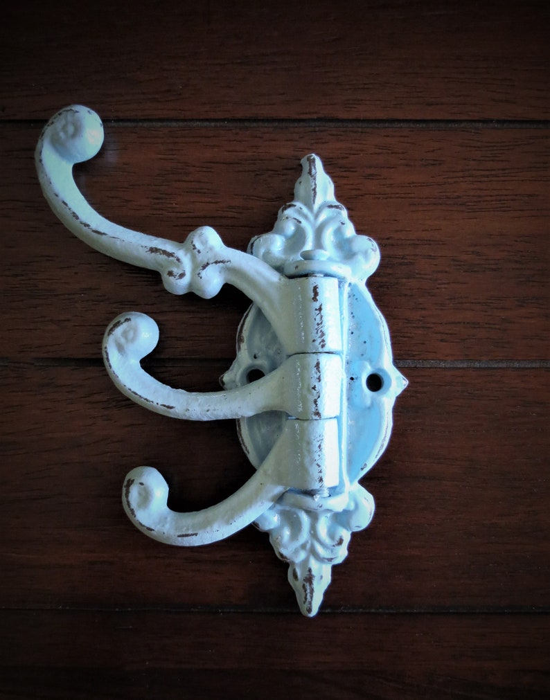 Ornate Wall Hook / Cast Iron Swivel Hook / Towel Bathroom Hook Etsy