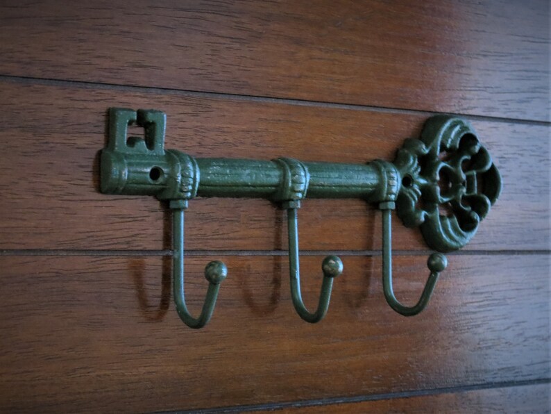 Key Holder / Hunter Green or Pick Color / Skeleton Key Rack / | Etsy