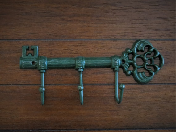 Key Holder / Hunter Green or Pick Color / Skeleton Key Rack / | Etsy