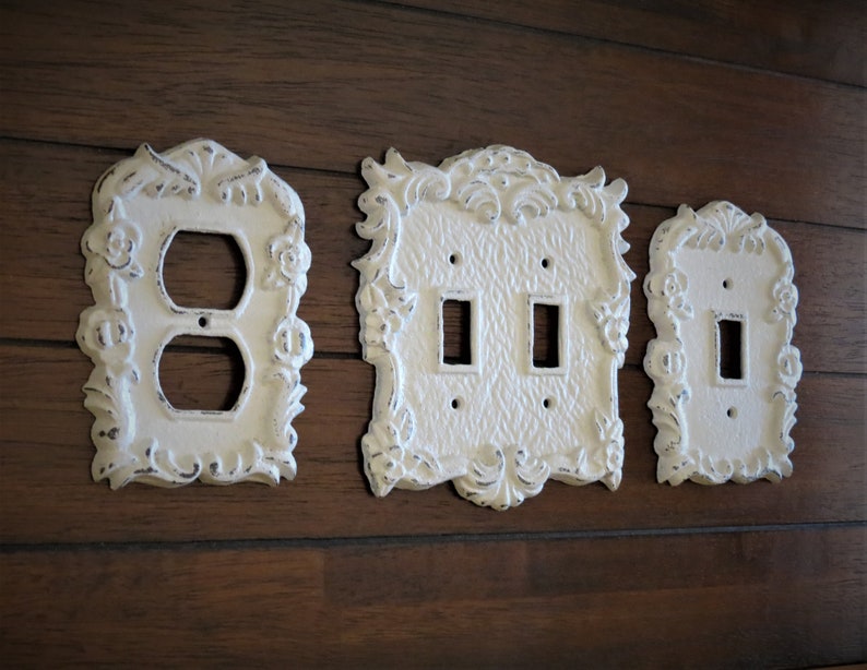 Antique White Decorative Electrical Outlet Plate / Plugin Etsy