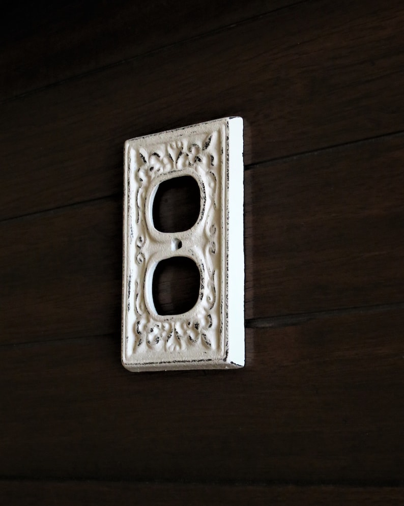Antique White Decorative Electrical Outlet Plate / Plugin Etsy