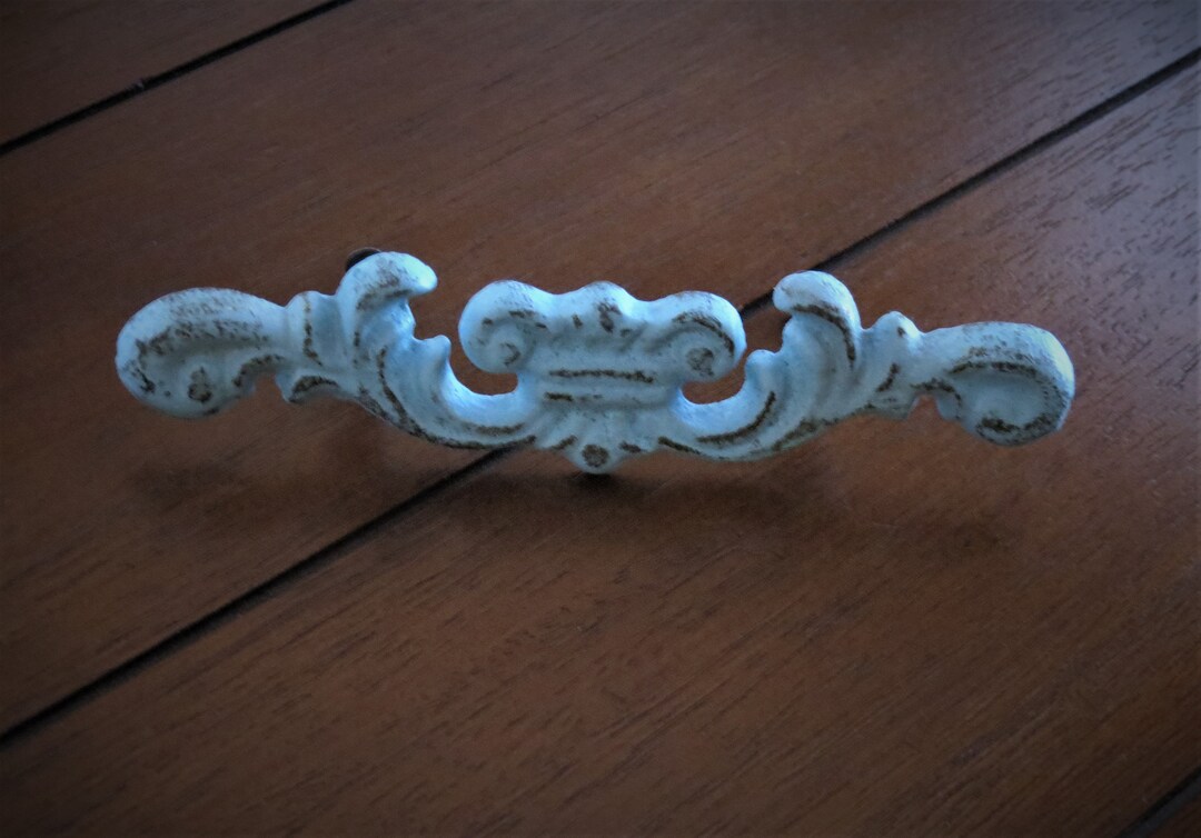 Farmhouse Drawer Pulls / Dresser Drawer Handles / Aqua Blue or Pick