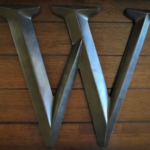 Letter W / Pick Your Own Letter / 12" Wall Letter / Oil Rubbed Bronze or Pick Color/ Wall Mantle Decor / Nursery Letter / DIY Initials Names