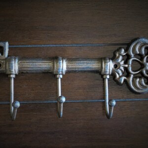 Gusseisen Schlüsselhalter Rack: Gealtertes Kupfer Finish, Vintage inspiriert