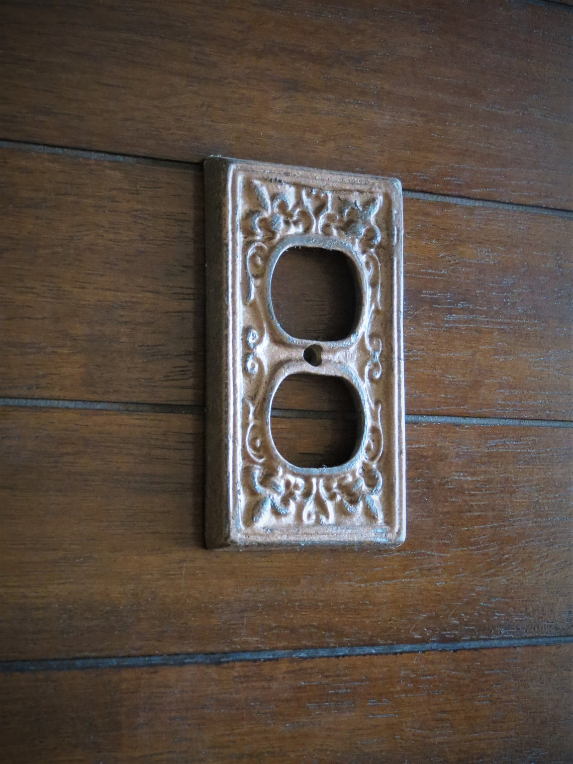 Decorative Electrical Outlet Plate / Aged Copper or Pick Color Etsy