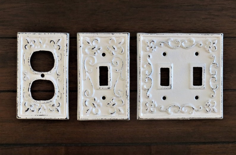 Antique White Decorative Electrical Outlet Plate / Plugin Etsy