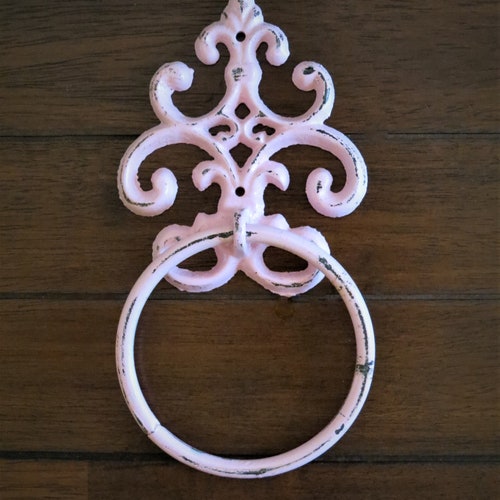 Shabby Chic Bath Towel Hook for Wall PICK YOUR COLOR Etsy