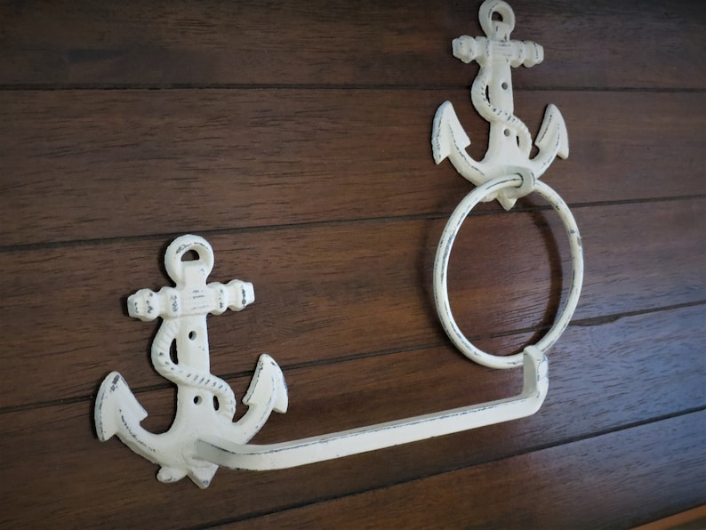 Toilet Paper and Hand Towel Holder Set / Creamy White or Pick Etsy