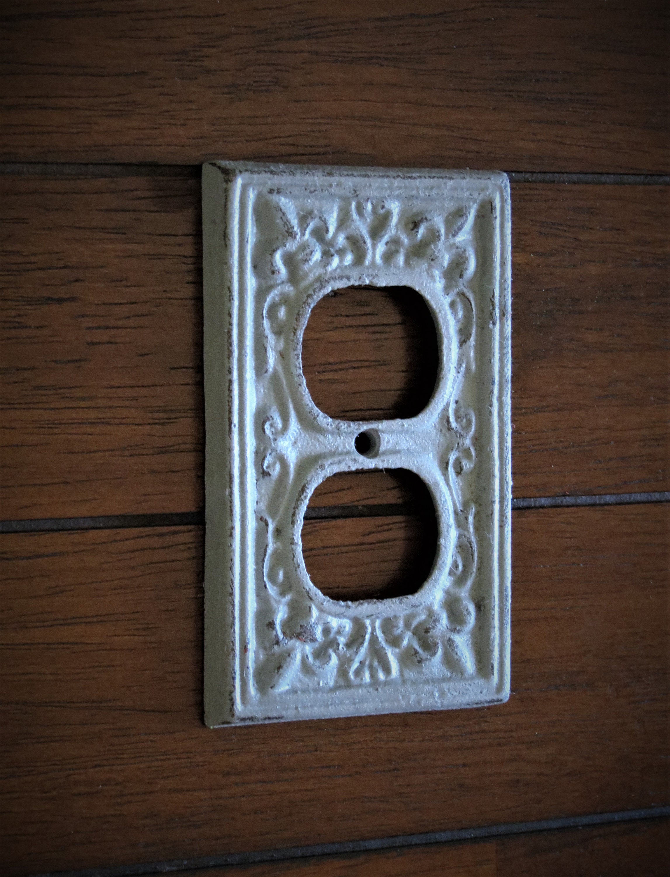 Light Grey Decorative Electrical Outlet Plate / Plug-in Cover - Etsy