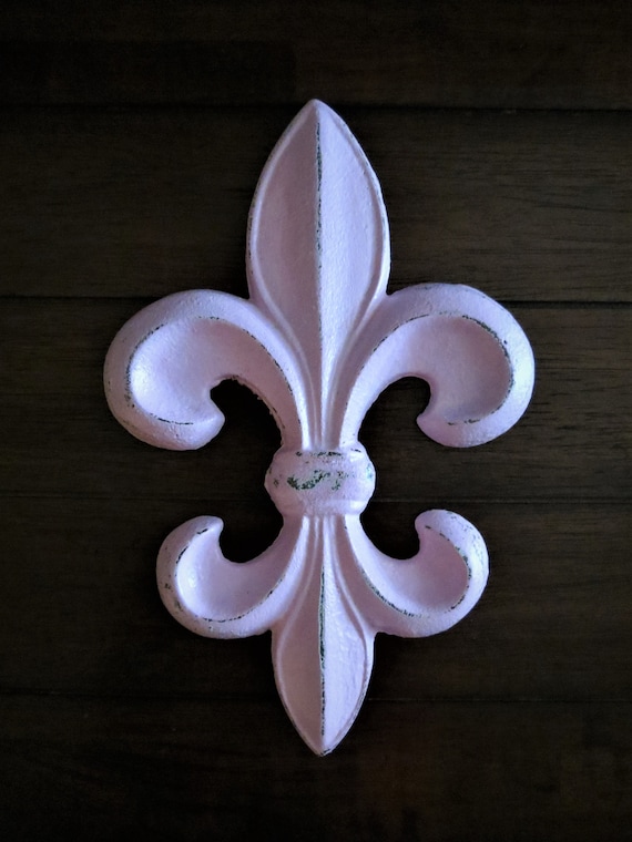 Fleur De Lis Wall Decor Symbol / Pale Pink or Pick Color / Cast Iron Wall  Decor / Paris Apartment / French Country Style / Metal Wall Art -   Canada