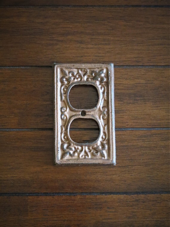 Decorative Electrical Outlet Plate Aged Copper Or Pick Color Etsy