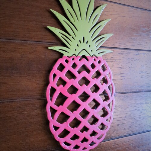 Copper Pineapple/hammered Metal Wall Art/kitchen Decor/copper Etsy