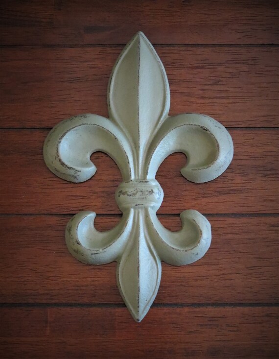Home Garden Door Knockers Cast Iron Fleur De Lis Doorknocker