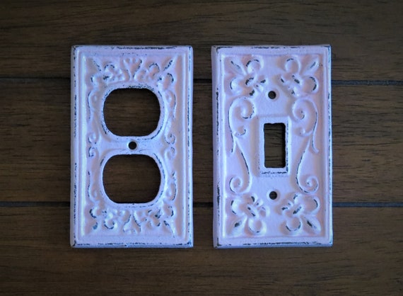 Pale Pink Decorative Electrical Outlet Plate Plug In Cover Etsy
