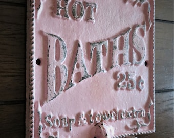 Distressed Cast Iron Bathroom Hook, Retro Style Towel Hanger