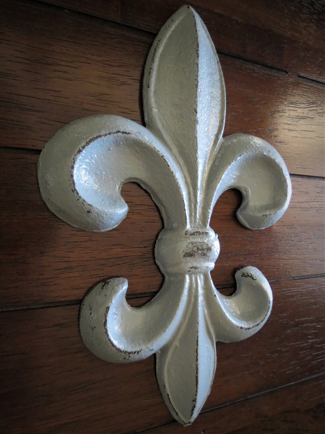 Fleur De Lis Wall Decor / Light Grey or Pick Color / Cast Iron Etsy