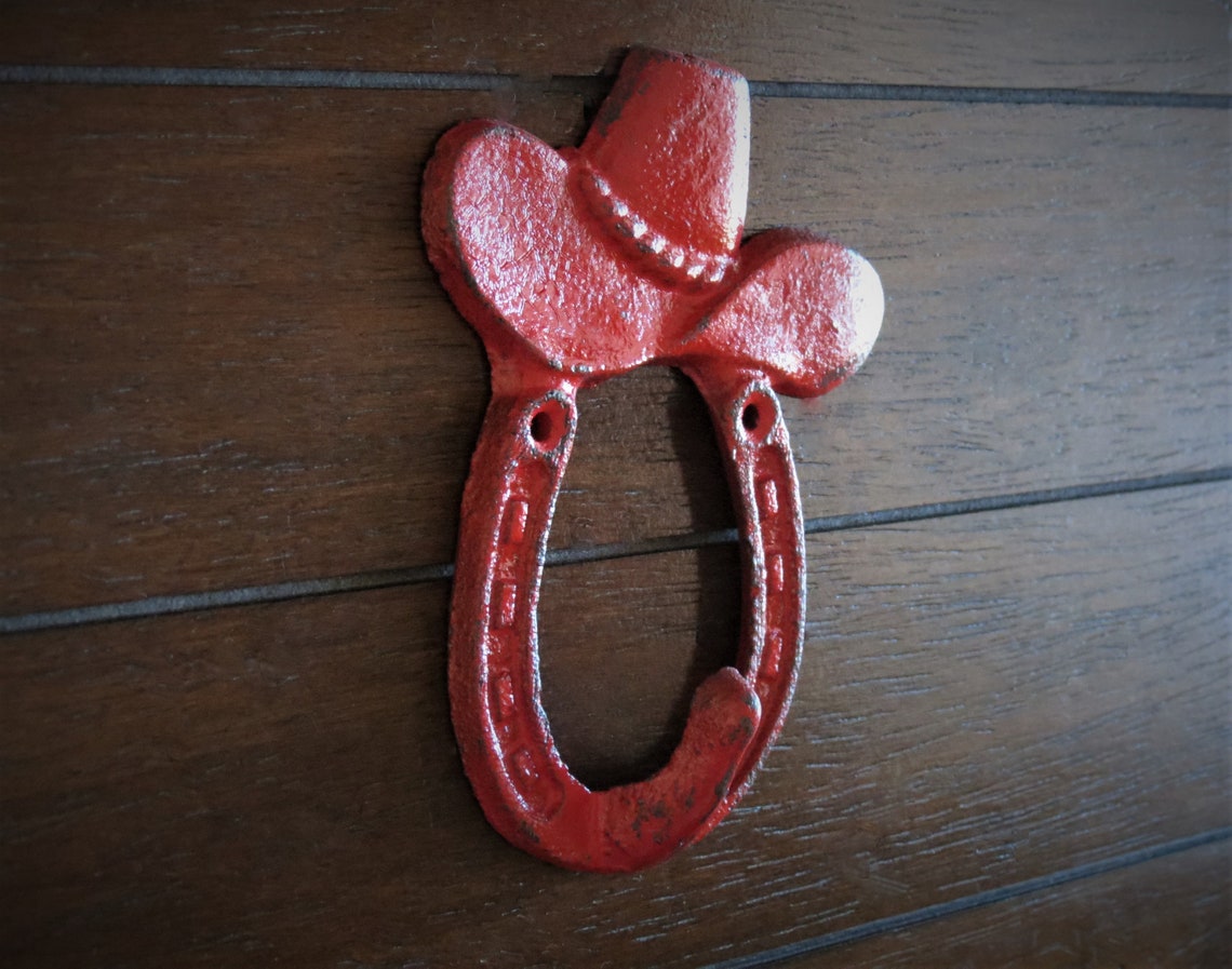 Cast Iron Wall Hook / Cowboy Hat Hook / Western Decor/ Apple Etsy