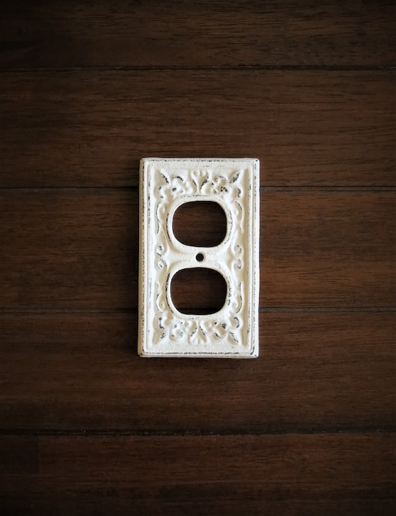 Antique White Decorative Electrical Outlet Plate / Plugin Etsy