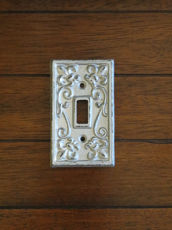Cast Iron Fleur De Lis Single Light Switch Cover Plate Rustic Home Wall Decor Cast Iron Fleur De Lis Single Light Switch Cover Plate Rustic Home Wall Decor