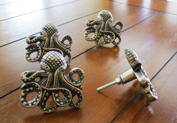 Octopus Shaped Knobs Extra Large Drawer Dresser Knobs Etsy