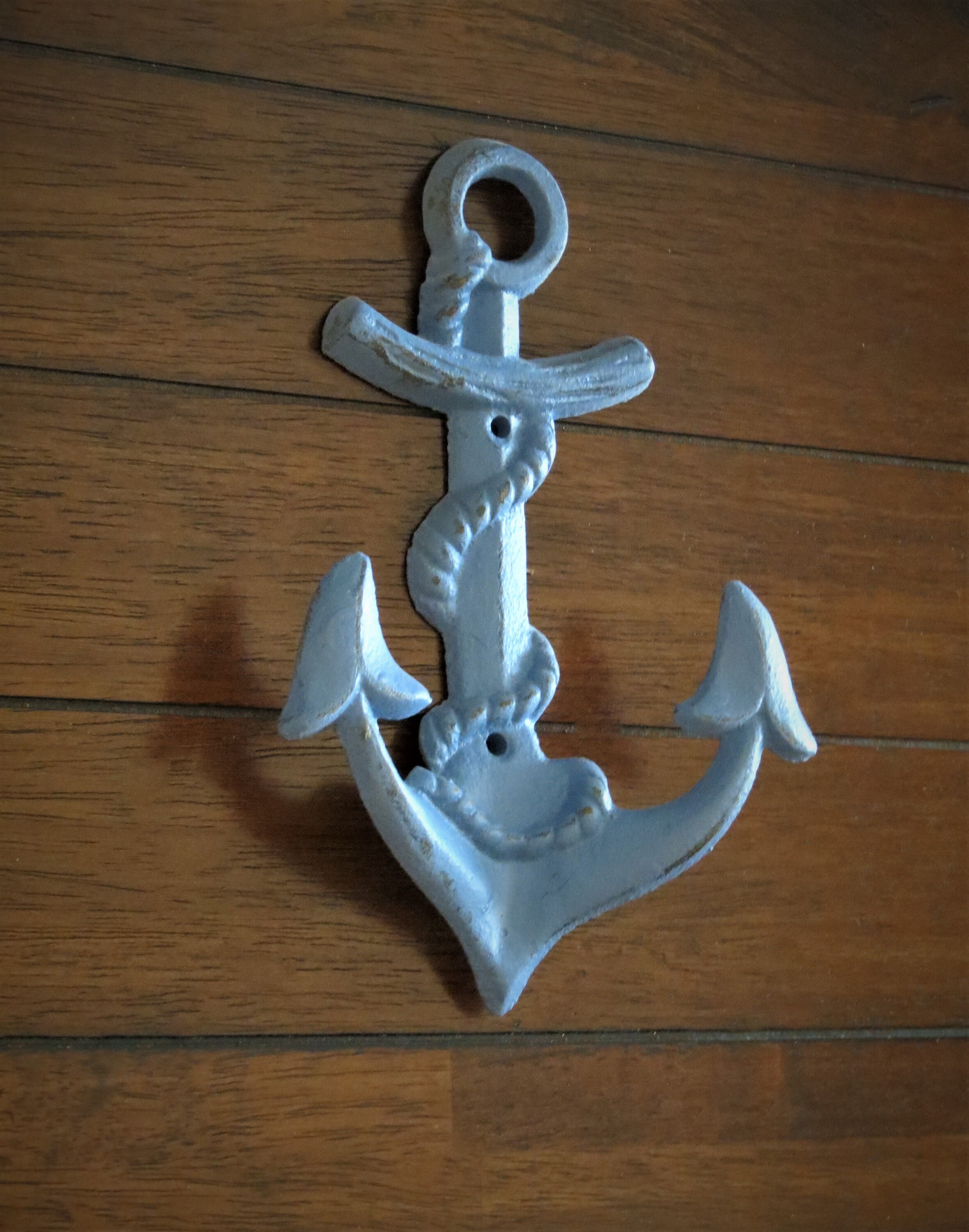 Cast Iron Nautical Anchor Wall Hook Decor / Metal Wall Hook Etsy