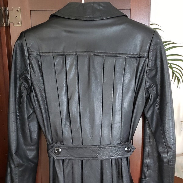 Leather Coat - Etsy