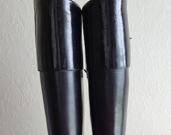 SALE * Ladies Boots*Leather Riding Boots Vtg*Made in England Beckwith's Boston*EQUESTRIAN*Tall Black Leather Size 6.5A * Black Leather Boots