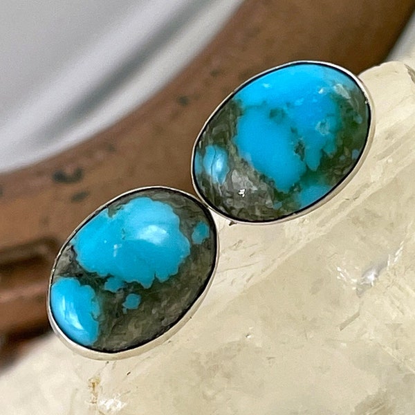 Marlon Quam Sterling Silver Kingman Turquoise Earrings main image 0