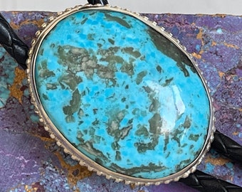 Kingman Turquoise Bolo Tie For Men and Women