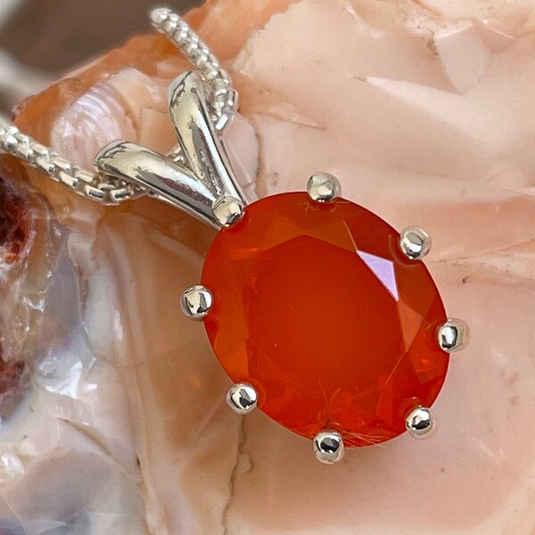 Fire Opal Necklaces