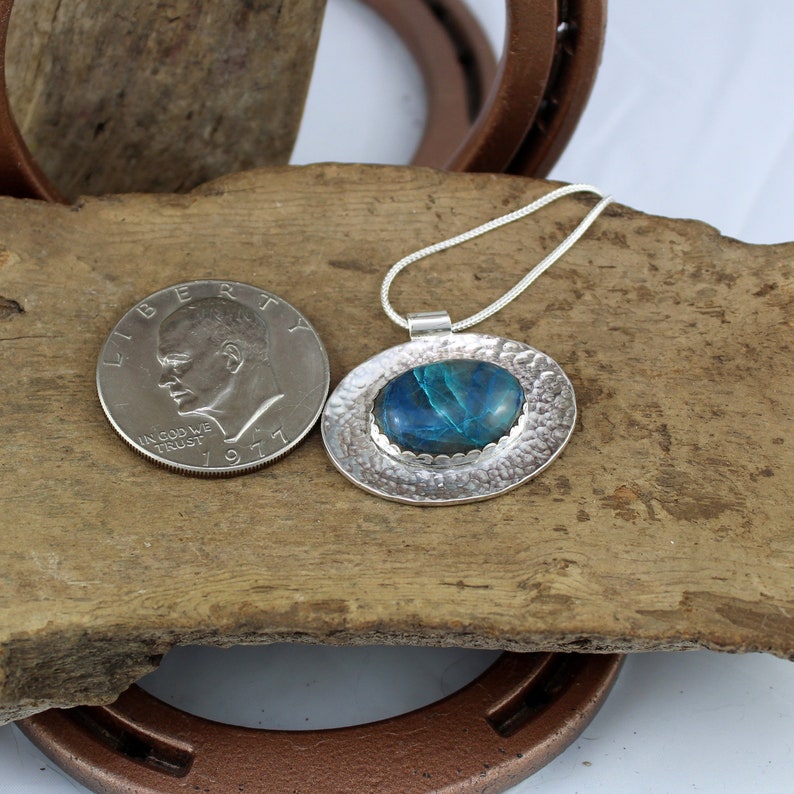 Handmade Pendant Statement Necklace Wedding Necklace Shattuckite Necklace Silver Necklace Shattuckite Pendant Statement Pendant
