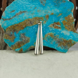 Handmade Sterling Silver, Compressed Blue Kingman Turquoise Bolo Tie For Men and Women image 10